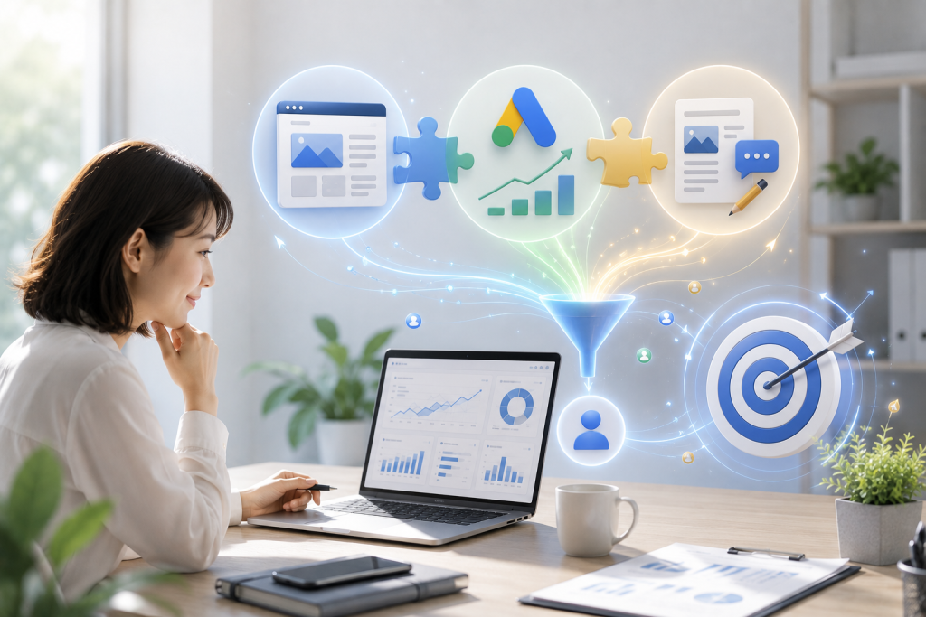 翱翼數位專注於 Google Ads 廣告代操、GEO 內容策略與網站建置